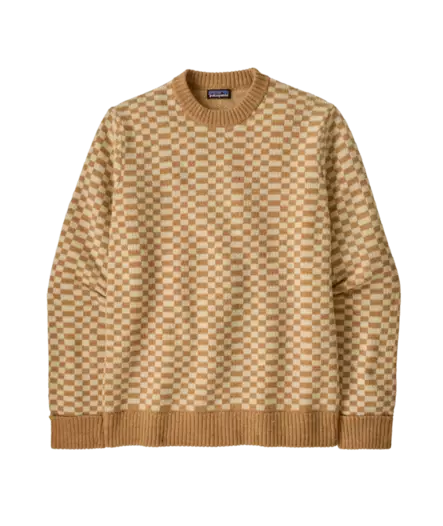 Patagonia M´s Recycled Wool Blend Sweater Finned Talon Gold - Skjortor - 198077241966 - 1