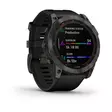 Garmin Fenix 7X Sapphire Solar Carbon Grey DLC Titanium with Black Band - GPS-navigationsenheter och klockor - 0753759278236 - 2