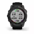 Garmin Fenix 7X Sapphire Solar Carbon Grey DLC Titanium with Black Band - GPS-navigationsenheter och klockor - 0753759278236 - 9
