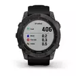 Garmin Fenix 7X Sapphire Solar Carbon Grey DLC Titanium with Black Band - GPS-navigationsenheter och klockor - 0753759278236 - 8