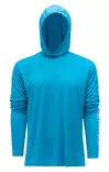 Grundens Tough Sun Hoodie Azure - Skjortor - 0840316306836 - 1