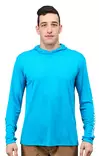 Grundens Tough Sun Hoodie Azure - Skjortor - 0840316306836 - 4
