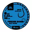 Mikado FB Rig MF14 Bait Band Barbless Mono 38cm - Färdigknutna krokar - 5900637119876 - 1