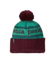 Patagonia Kids Powder Town Beanie Park Stripe Solo Teal - Mössar - 198077970316 - 1