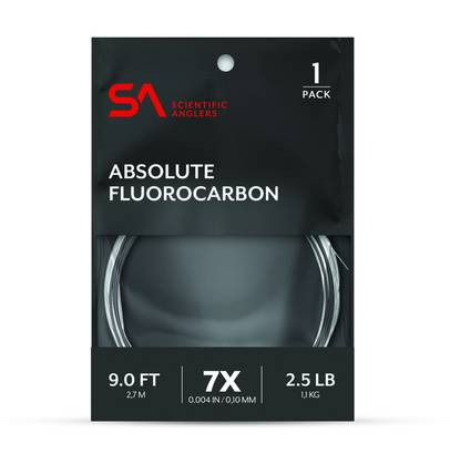 Scientific Anglers Absolute Fluorocarbon Leader 9ft - Taperade Fluorcarbon -tafsar - 840309134866 - 1
