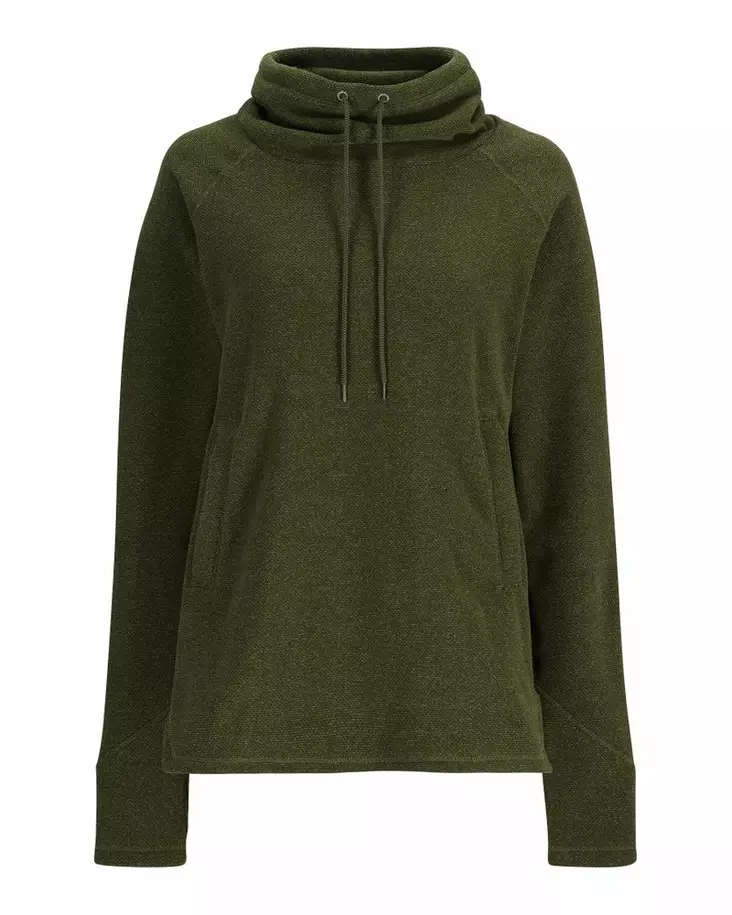 Simms Women's Rivershed Sweater Riffle Green Heather - Skjortor - 694264627396 - 2