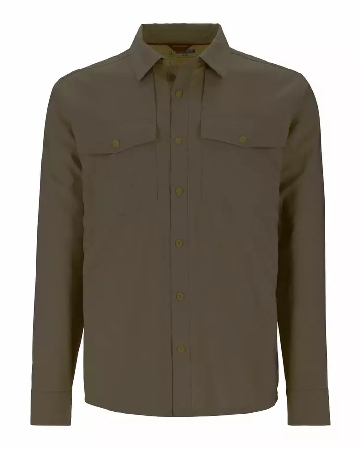 Simms No-See-Um Bugstopper Shirt Loden Heather - Skjortor - 694264668566 - 2
