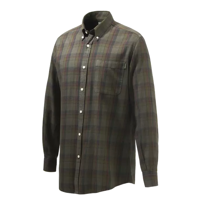 Beretta Wood Button Down Shirt Beige & Red Overd. Bark - Jägartröjor - 8051832517206 - 1