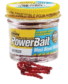 Berkley Powerbait Mud Worm Blood Maxi - Livsmete - 028632152256 - 1