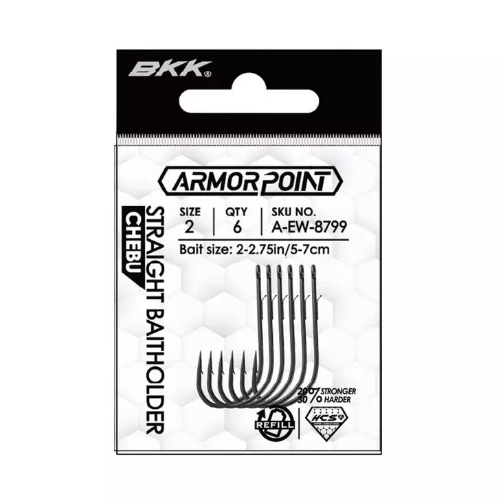 BKK Armorpoint Straight Chebu Baitholder - Jiggkrokar - 6941780959666 - 2