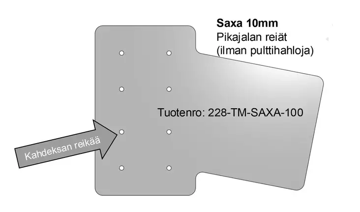 Catchy Asennuslevy 10mm Saxa Pred - Övriga tillbehör - 1305202516 - 1