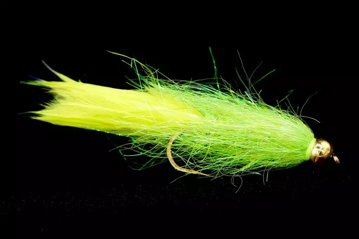 Chartreuse Leech Tungsten Beadhead - Streamers och leech - 8859202532916 - 1