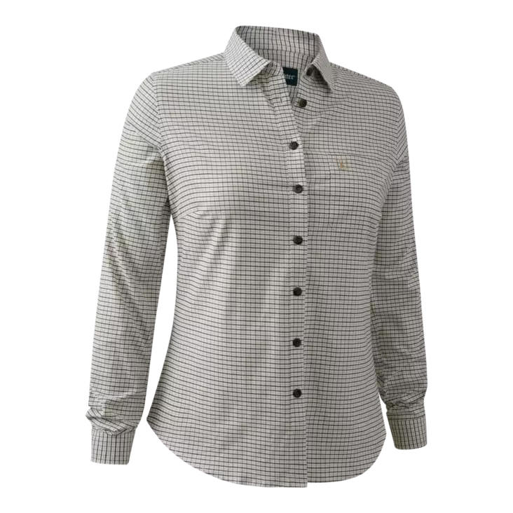 Deerhunter Lady Sara Shirt Green Check - Jägartröjor - 5702827220986 - 1