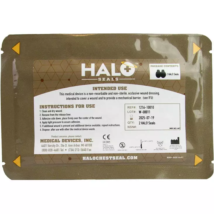 Faretec Halo Chest Seal 2-pack - Första hjälpen-tillbehör - 6438407017996 - 1