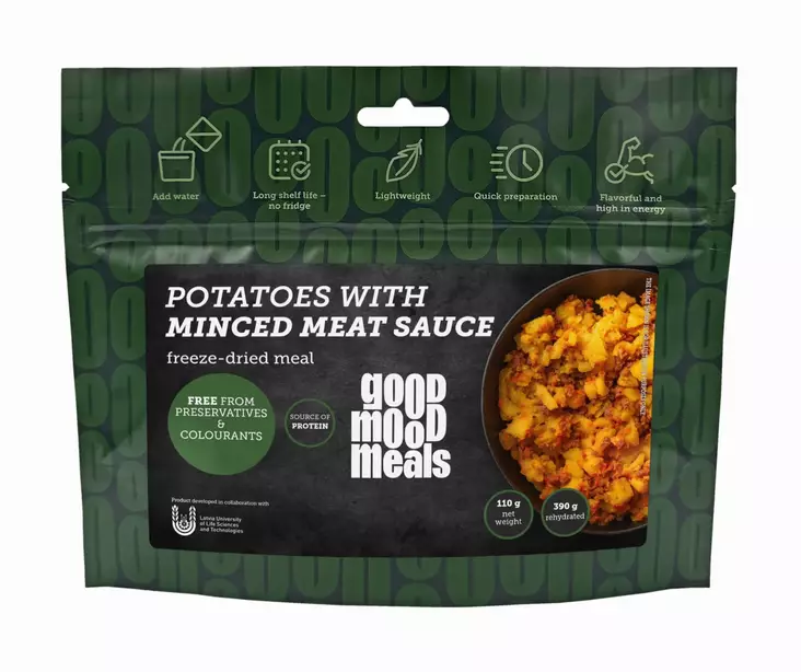 GoodMoodMeals Potatoes With Minced Meat Sauce - Campingmat - 4750296003686 - 2