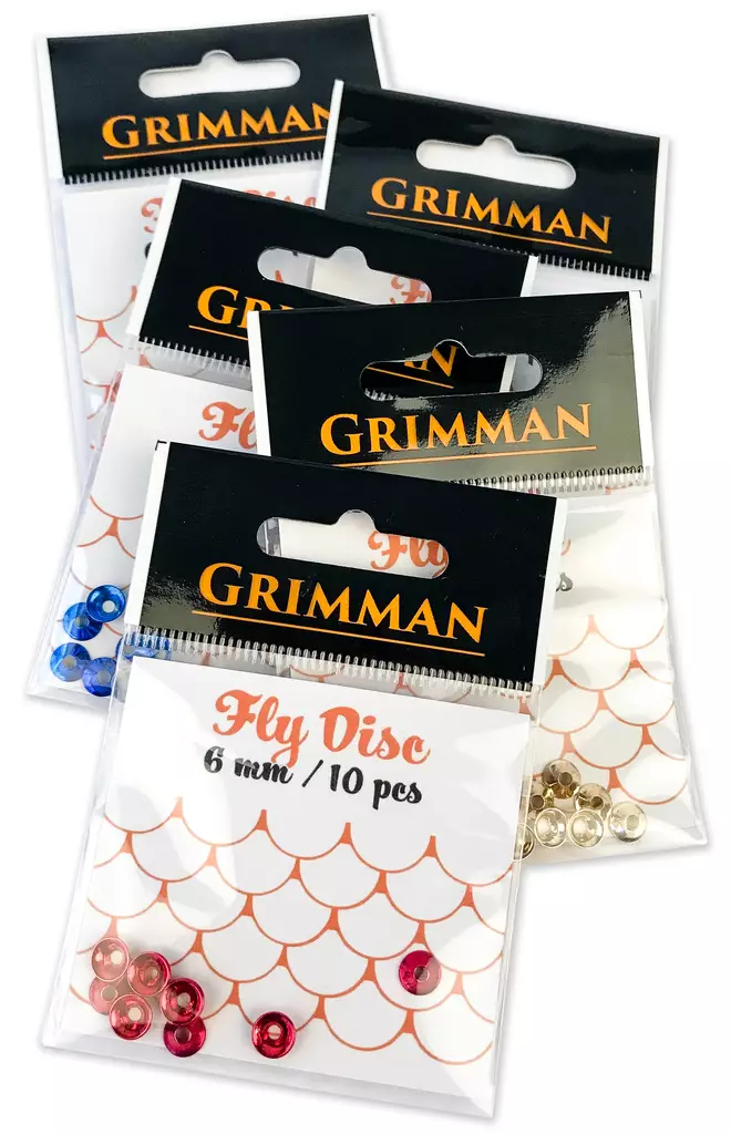 Grimman Fly Disc 6mm 10pcs - Coneheads och övriga huvud - 11808026 - 1