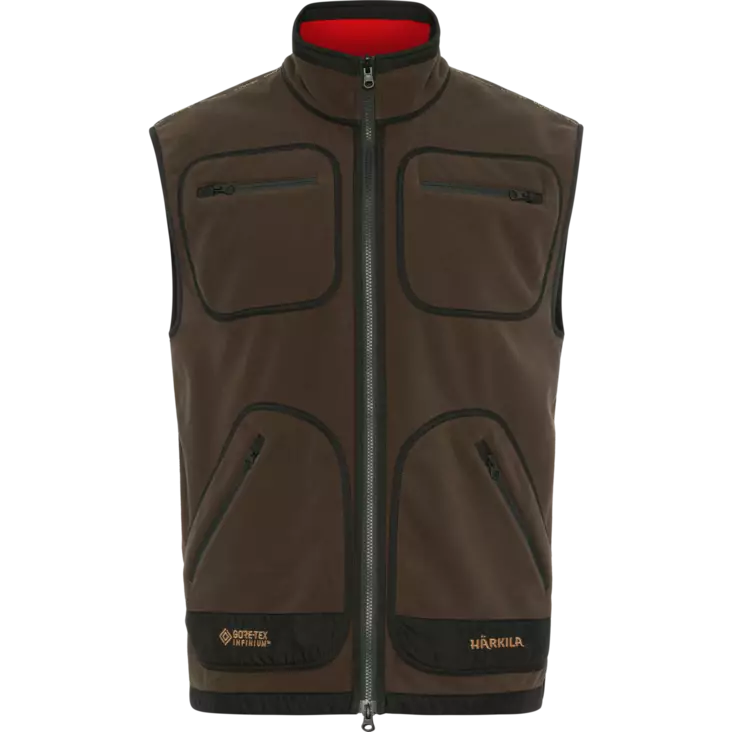 Härkila Kamko Fleece Waistcoat Brown/Red - Herrarnas jaktjackor - 5714733529626 - 1