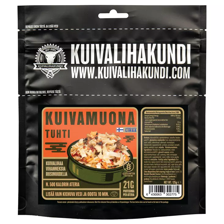 Kuivalihakundi Kuivamuona Tuhti 125g - Campingmat - 6430063302386 - 3