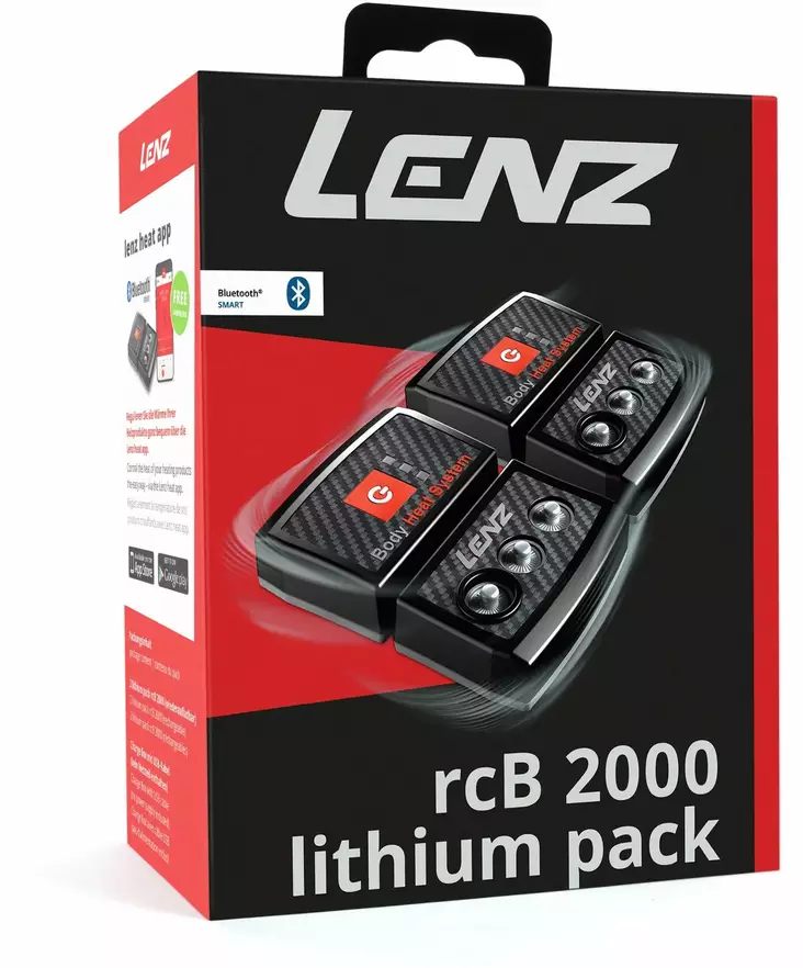 Lenz Heatpack 2.0 2000mAh Bluetooth - Jägars handskar och strumpor - 9006729013506 - 1