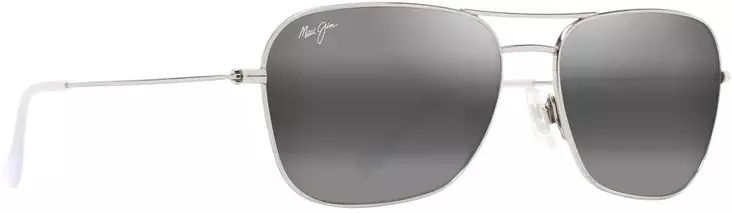 Maui Jim Naauao - Shiny Silver Frame with Neutral Grey Lens - Plastlinser - 603429080136 - 1