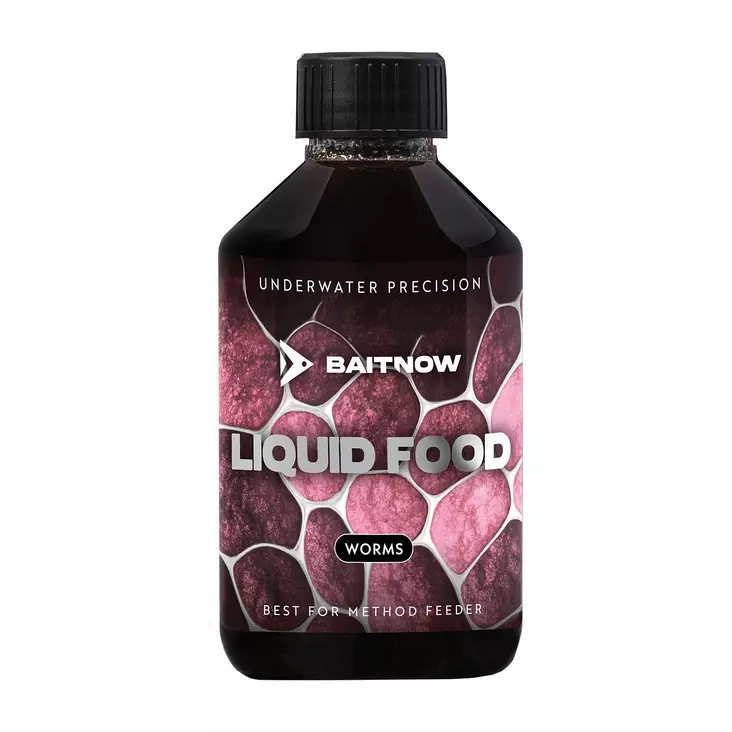 Mikado BaitNow Liquid Food Worms 250ml - Aromer & flytande lockmedel - 5900637153566 - 1