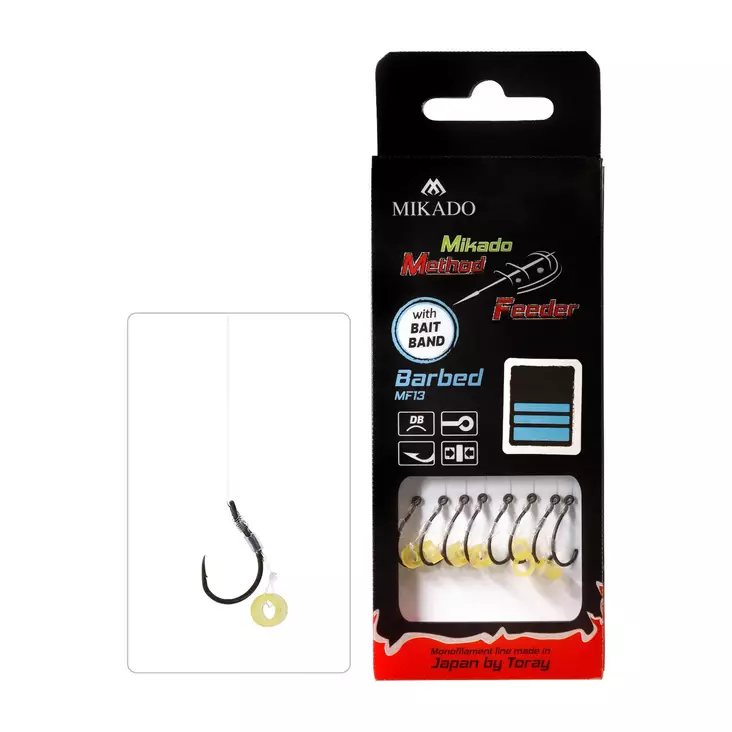 Mikado MF Rig HMFB13G Bait Band Mono Barbed - Färdigknutna krokar - 5900637051046 - 1