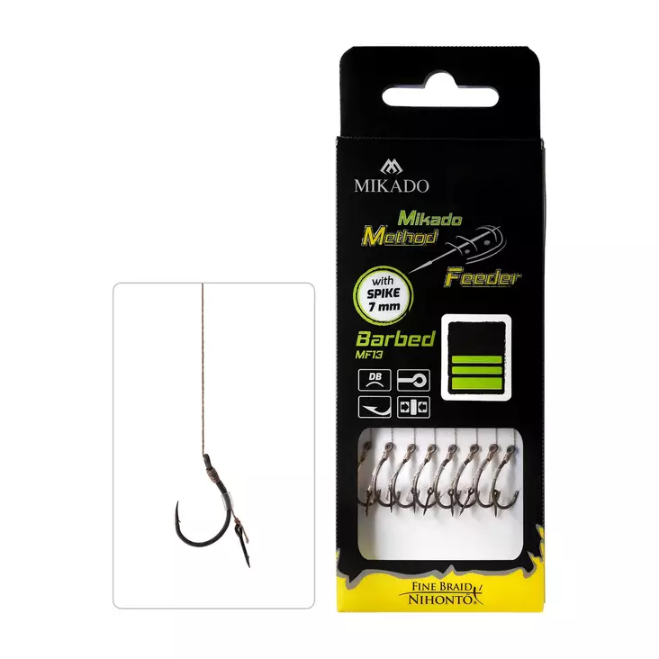 Mikado MF Rig HMFB213I Spike Braid Barbed - Färdigknutna krokar - 5900637050896 - 1
