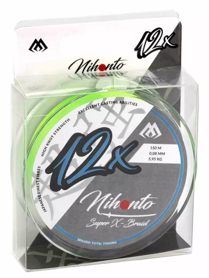 Mikado Nihonto Super-X 0,10mm 150m Yellow - Flätlinor - 5900637123026 - 1
