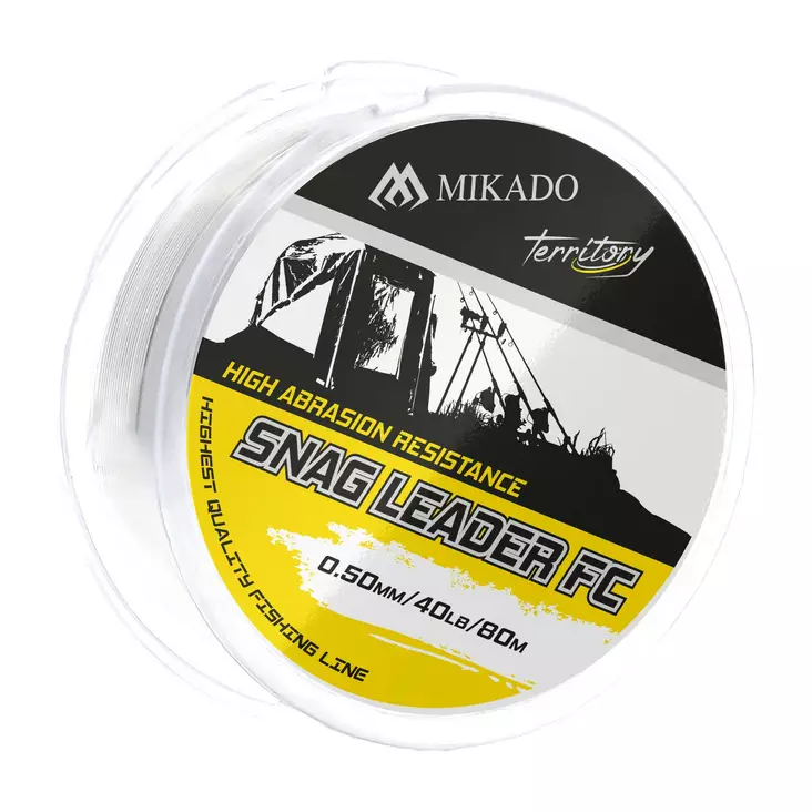 Mikado Snag Leader FC 80m - Monofila shock leaders - 5900637024316 - 1
