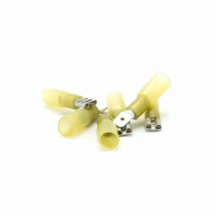 Oceanflex Shrinkable Flat Male 4.0-6.0mm2 Yellow 6.3mm - Kontakter och kablar - 7332467288756 - 1