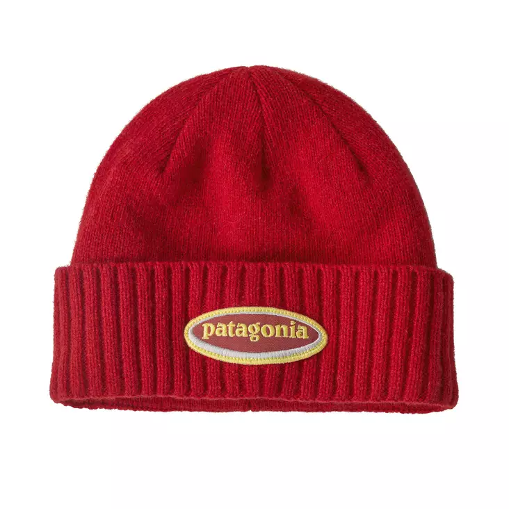 Patagonia Brodeo Beanie Oval Logo: Amanita Red - Mössar - 198077131816 - 1