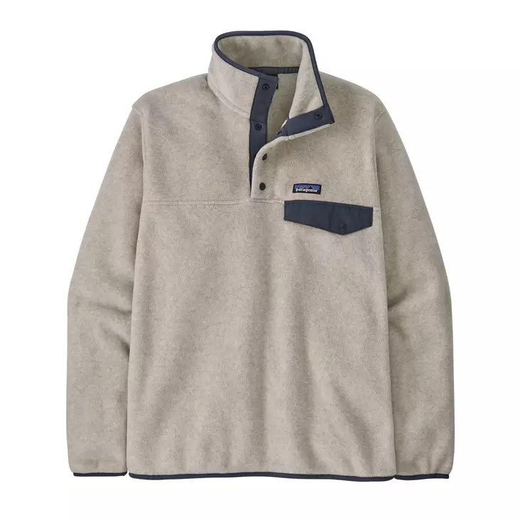 Patagonia Mens LW Synch Snap-T Pullover Oatmeal Heather - Mellanjackor - 198077124306 - 1