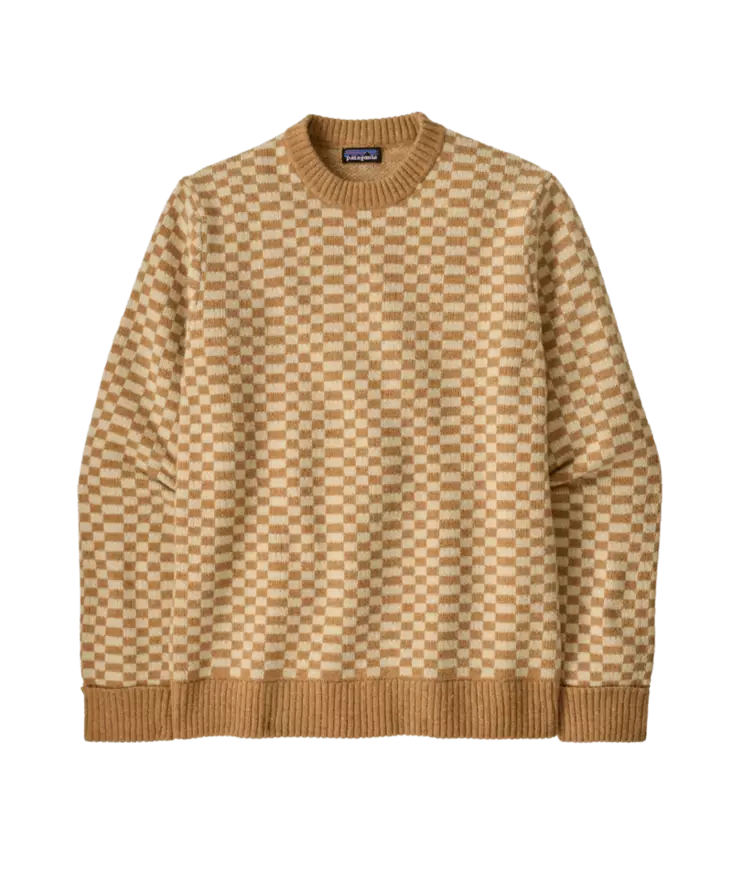 Patagonia M´s Recycled Wool Blend Sweater Finned Talon Gold - Skjortor - 198077241966 - 1
