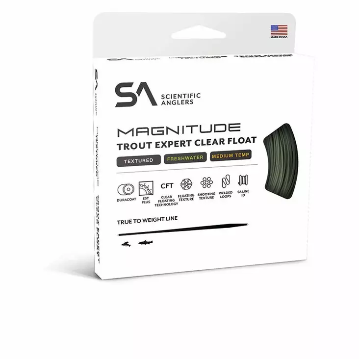 Scientific Anglers Magnitude Trout Expert Sage Green/Clear - Flytlinor - 840309145336 - 2