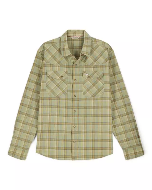 Simms Brackett Shirt Pale Pine Brackett - Skjortor - 694264707906 - 1