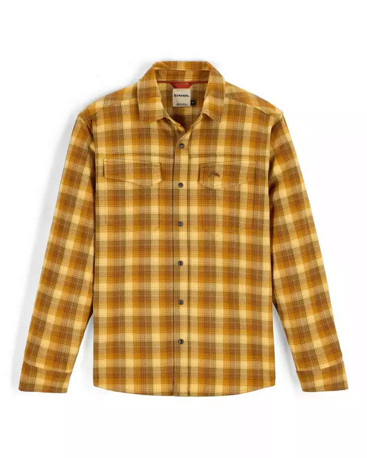 Simms Gallatin Flannel Shirt Kennebec Plaid: Sandbar - Skjortor - 694264694206 - 2