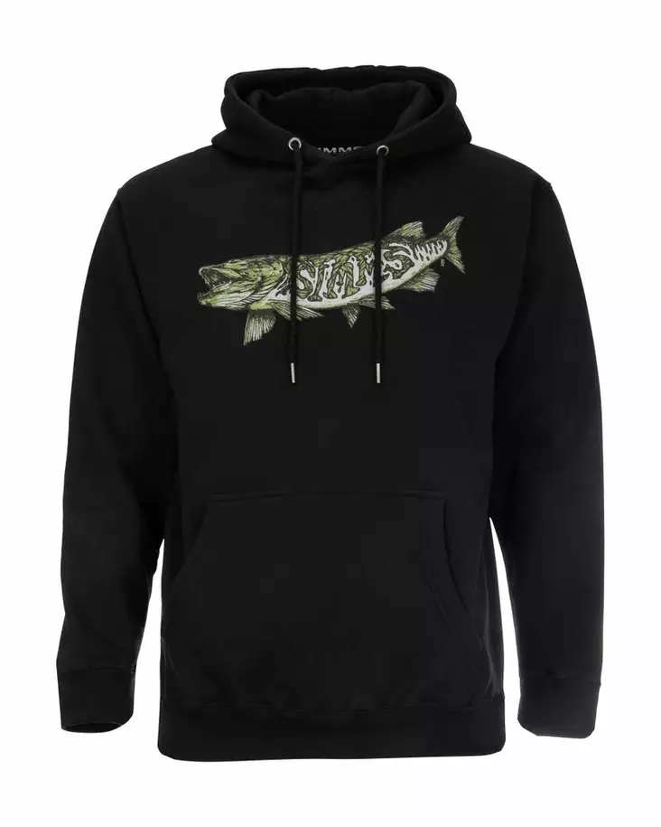 Simms Keeler Musky Hoody Black - Huvtröjor - 694264573136 - 1