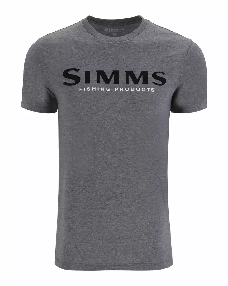 Simms Logo T-Shirt Athletic Heather - T-shirts herr - 694264654866 - 1
