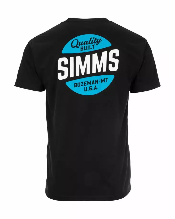 Simms Quality Built Pocket T-Shirt Black - T-shirts - 694264572306 - 1