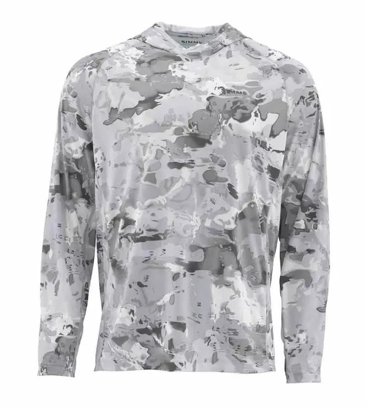 Simms Solarflex Hoody Cloud Camo Grey - Skjortor - 694264438916 - 1
