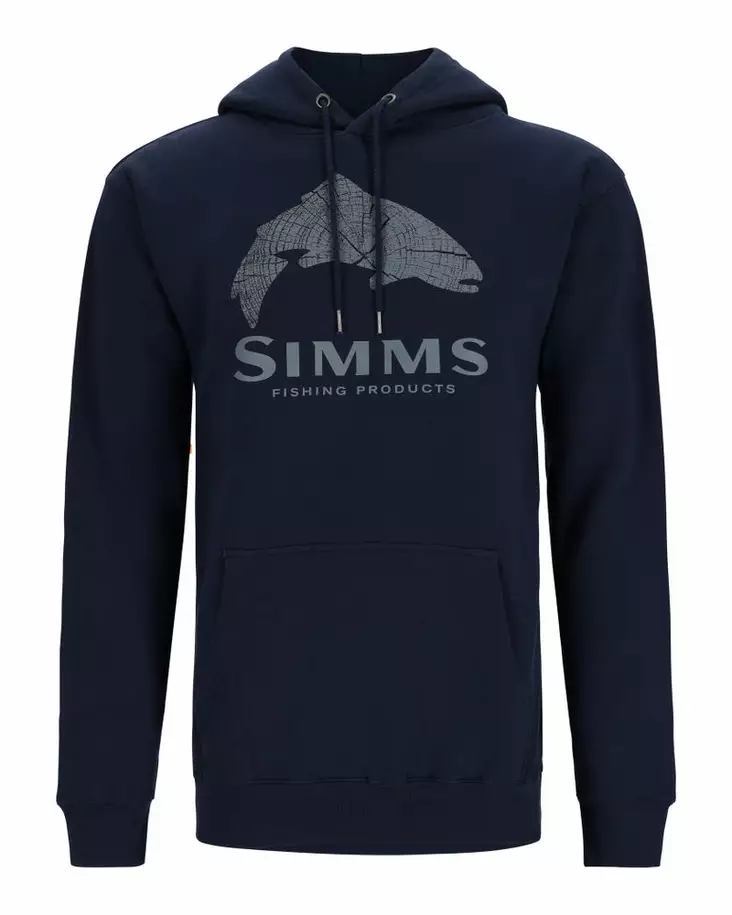 Simms Wood Trout Fill Hoody Navy - Skjortor - 694264597576 - 1