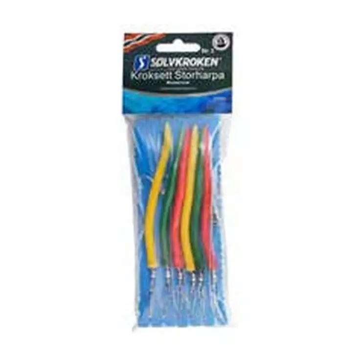 Sølvkroken Kroksett Storharpa Nr 3 - Riggar för bottenfiske & torsk - 7056960008436 - 1