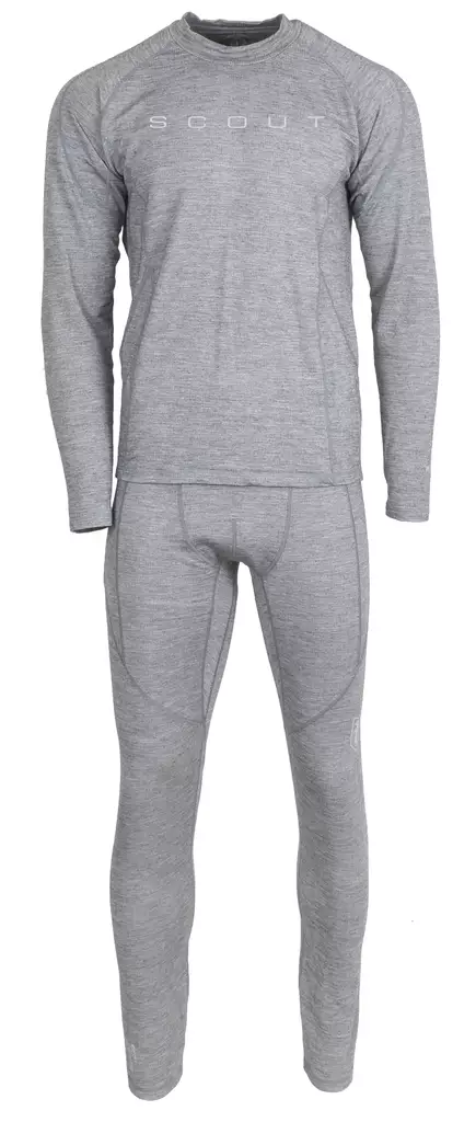 Vision Scout Merino Bamboo Set Grey - Undertröjor - 6417512842846 - 1