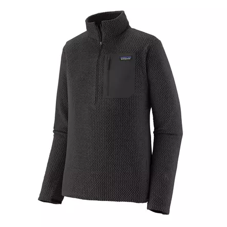Patagonia Mens R1 Air Zip Neck Black - Fleecetröjor - 198077393757 - 1