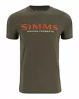 Simms Logo T-Shirt Loden Heather - T-shirts herr - 694264654927 - 1