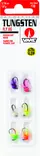 Tungsten Fly Jig Kit #10 1,8gr Glow 6-pc - Mormyskor - 043193148487 - 1