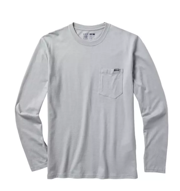 5.11 Elite L/S Tee Grey - Taktiska tröjor - 198900091317 - 1