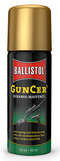 Ballistol GunCer Gun Oil 50ml - Vapenoljor och -fetter - 4017777221657 - 1