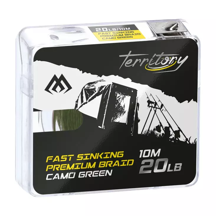 Mikado Fast Sinking Premium Braid 10m Camo Green - Obelagt flätat tafsmaterial - 5900637012337 - 1