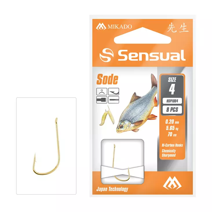 Mikado Sensual Sode Snelled Hooks 70cm - Färdigknutna krokar - 5900637062707 - 1